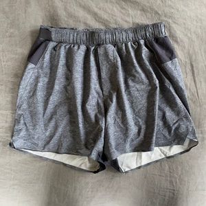 Men’s 5” grey surge short w/ liner!
